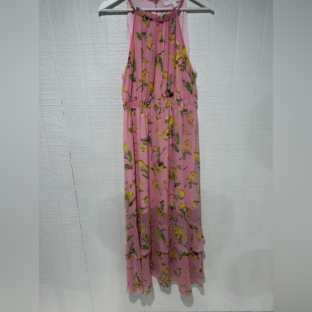 Adyson Parker Floral Pink maxi Dress size S